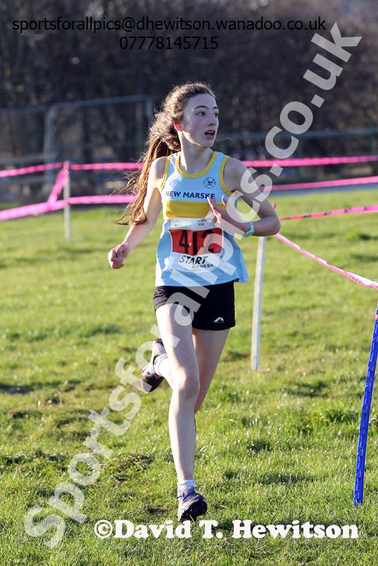 Girls under-15s North Eastern Cross Country Chanpionships. Photo: David T. Hewitson/Sports for All Pics